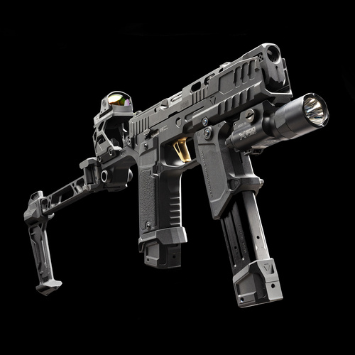 Strike Industries - Підривний щиток Hyper для пістолетів SMC Alfa/Bravo - Чорний - SI-SMC-BS-S