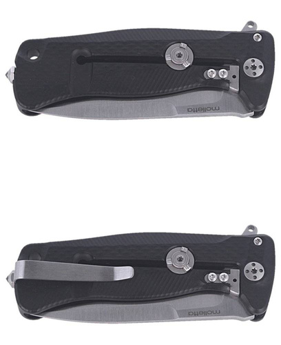 LionSteel - Тактичний ніж SR22A - Sleipner - Чорний - SR22A BS