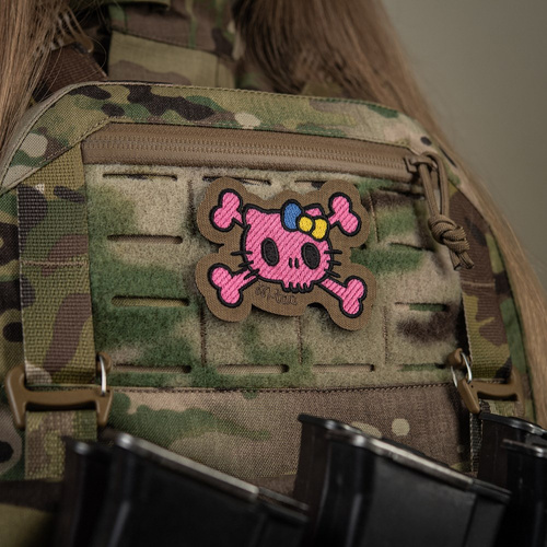 M-Tac - Нашивка Kitty Pink - Вишивка - Жовто-блакитний бант - Койот - 51393005