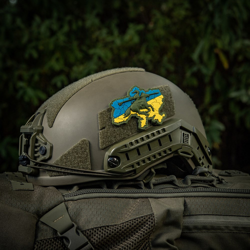 M-Tac - Нашивка «Козацька Україна» - PVC 3D - Horse Charge - Yellow/Blue - 51349000