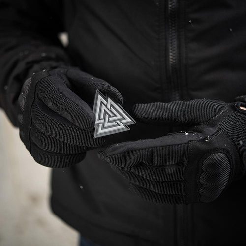 M-Tac - 3D Нашивка з ПВХ Valknut - чорний / сірий - 51163211