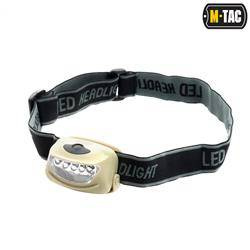 M-Tac - Налобний ліхтар 4+1 LED - 18 лм - AAA - Хакі - MTC-HL-022-KH