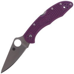 Складаний ніж Spyderco - Delica® 4 FRN Flat Ground Purple - фіолетовий - C11FPPR