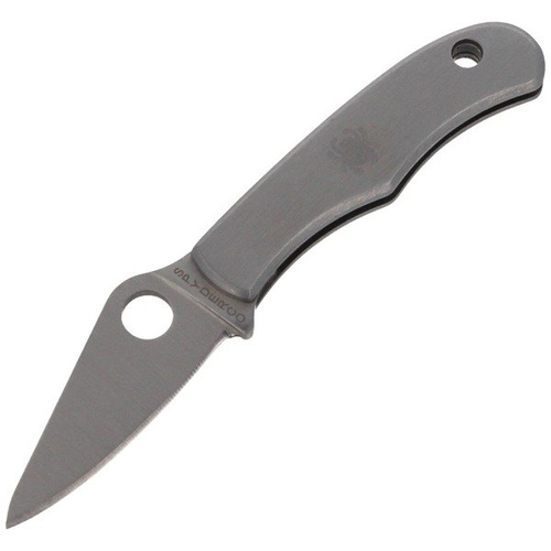 Spyderco - Складаний ніж Bug - Нержавіюча сталь - Сріблястий - C133P