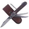 Mikov s.r.o. - Мисливський ніж Mikov Fixir Imit. Dear Stag - 4 клинка - Шкіряні піхви - Коричневий - 232-XH-4V KP