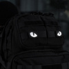M-Tac - Tiger Eyes Patch - 500D Cordura - Laser Cut - Reflective - Black - 51140299