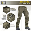 Тактичні штани M-Tac - Aggressor Gen.II Flex - Ripstop - Dark Olive - 20058048.