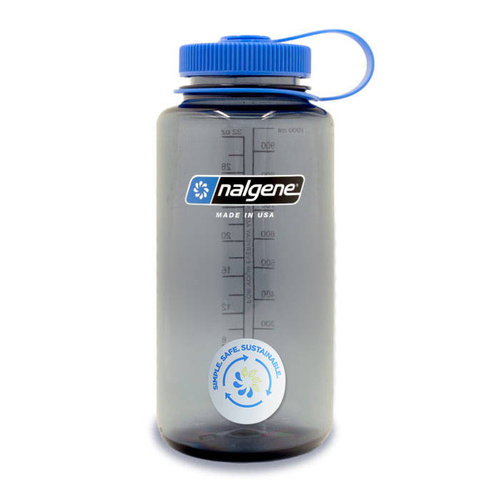 Nalgene - пляшка для води Wide Mouth Sustain 32 унції - отвір 63 мм - 1,1 л - сіра - 2020-1532