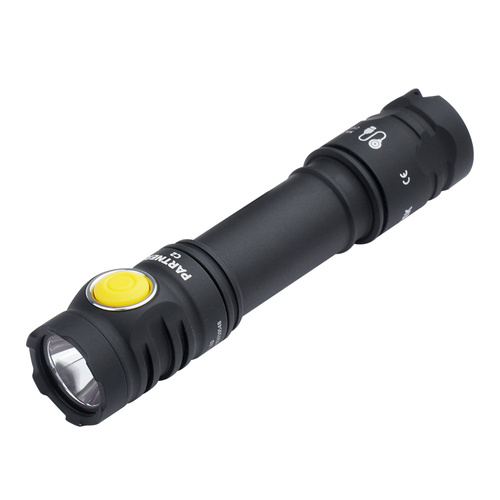 Armytek - Світлодіодний ліхтар Partner C2 - тепле світло - 1020 лм - 18650 - чорний - F07802W