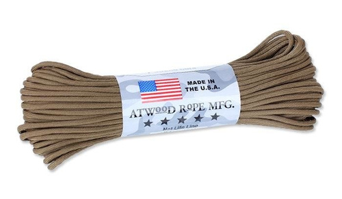 Atwood Rope MFG - Paracord 550-7 - 4 мм - Coyote Brown - 30.48м