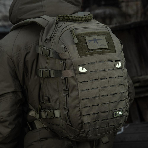M-Tac - Флуоресцентні нашивки Tiger Eyes Laser Cut - Para - Ranger Green - 51140023