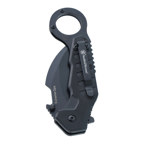 Складаний ніж Smith & Wesson - Extreme Ops Spring Assist Karambit - 8Cr - чорний - 1208411