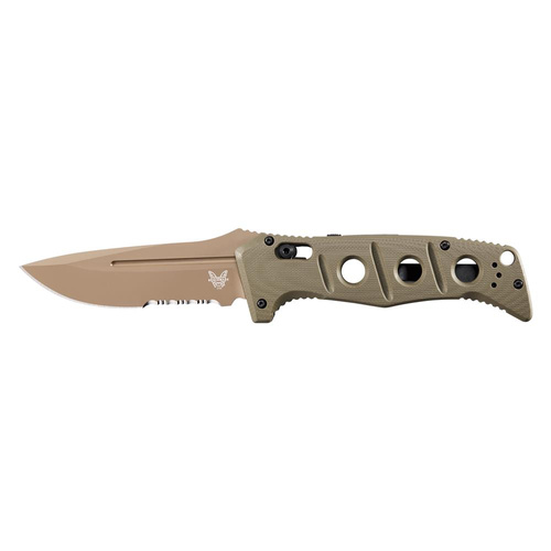 Benchmade - Bійськовий складаний ніж Auto Adamas - CPM CruWear - Olive Drab - 2750SFE-2