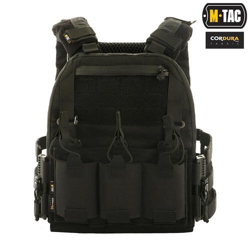 M-Tac - Тактичний жилет з кірасою QRS для носіння пластин - чорний - 10156002