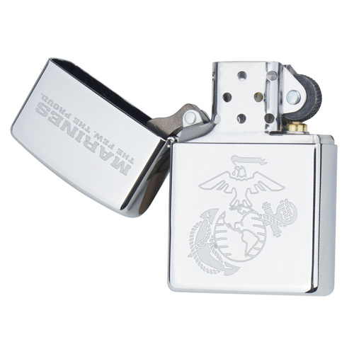 Zippo - Запальничка для бензину Marines - Високоякісний польський хром - Z28478