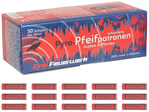 Zink-Feuerwerk - Pfeifpatronen сигнальні ракети - 50 шт.