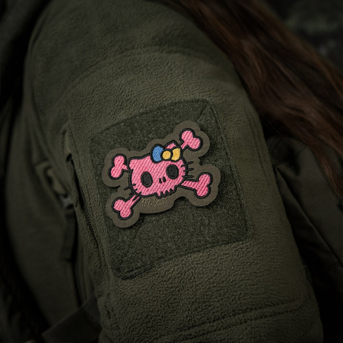 M-Tac - Нашивка Kitty Pink - Вишивка - Жовто-блакитний бант - Ranger Green - 51393023