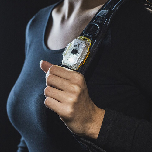 Armytek - Кишеньковий LED ліхтарик Crystal WRB - маячок - 150 лм - синій/сірий - F07202B