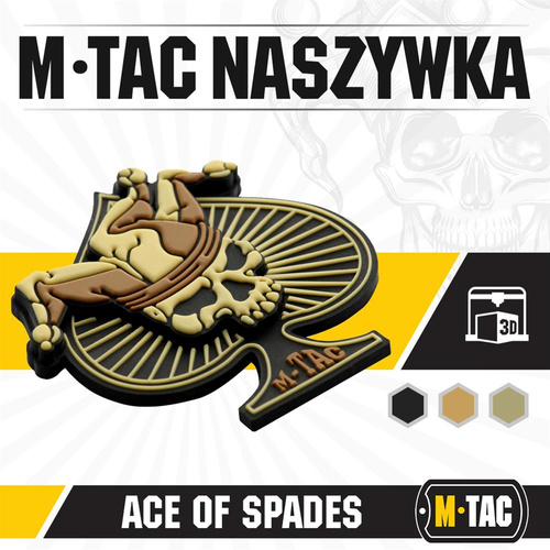 M-Tac - Нашивка Піковий Туз - ПВХ 3D - Койот - 51108205