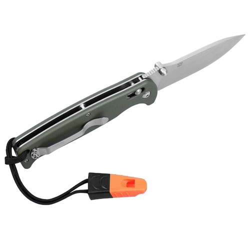 Ganzo - G7412 EDC Складаний ніж зі свистком - G-Lock - зелений - G7412-GR-WS