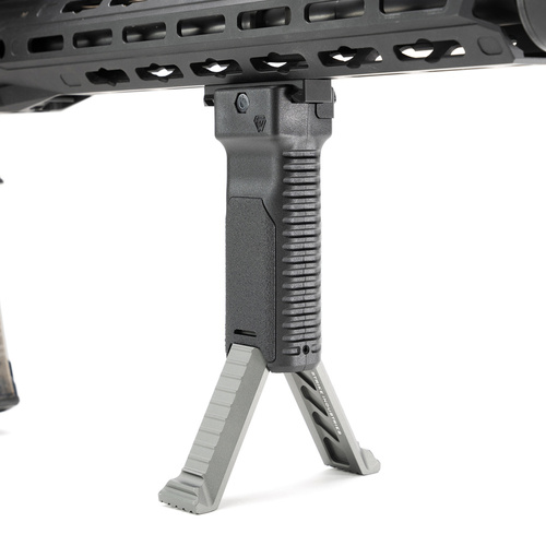 Strike Industries - Передня рукоятка з сошкою Strike - чорна - SI-AR-AL-BIPOD-GY - SI-AR-AL-BIPOD-GY