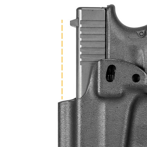 Внутрішня кобура MFT - IWB для пістолета CZ P-10 Compact - чорна - HCZP10CAIWBA