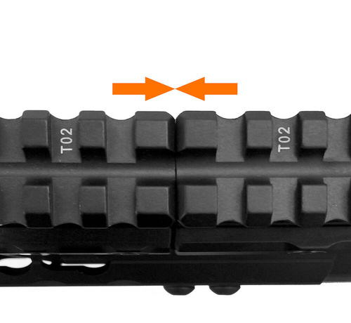 Leapers - Райзер UTG Super Slim 13 слотів - 1" - Чорний - MT-RSX1L