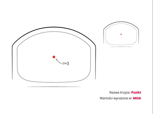 Vortex Optics - Коліматор-бритва з кріпленням Picatinny - 3 MOA / 6 MOA - RZR-2001/RZR-2003