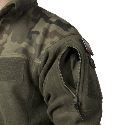 Helikon - Толстовка флісова піхотна - Black/PL Woodland - BL-INF-HF-17
