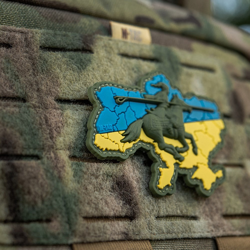 M-Tac - Нашивка «Козацька Україна» - PVC 3D - Horse Charge - Yellow/Blue - 51349000