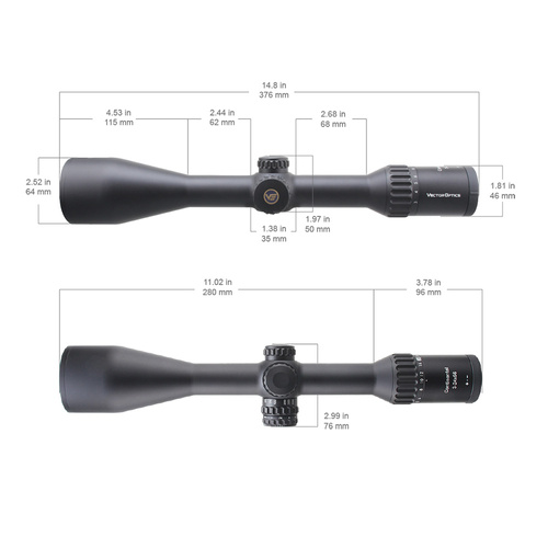 Vector Optics - Приціл Continental x8 3-24 SFP ED - 56 мм - чорний - SCOL-50