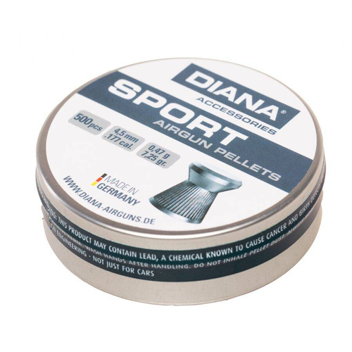 Diana - Набій для рушниці Hunters Mate Slug - 4,5 мм - Diabolo - 500 набоїв - 44400005