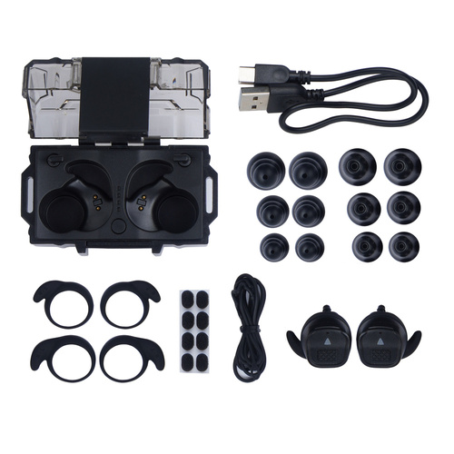 Earmor - Активні навушники M20T Pro - NRR 30 дБ - Bluetooth 5.4 - Чорний - M20TPRO-BK