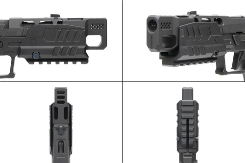 Strike Industries - Противибуховий щиток для пістолетів SMC Alfa/Bravo - Чорний - SI-SMC-BS-S