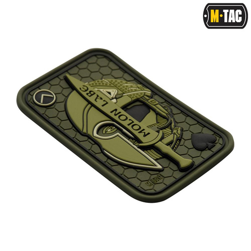 M-Tac - Моральна нашивка - Molon Labe Ace Jacquard - Оливковий / PVC - 51127001