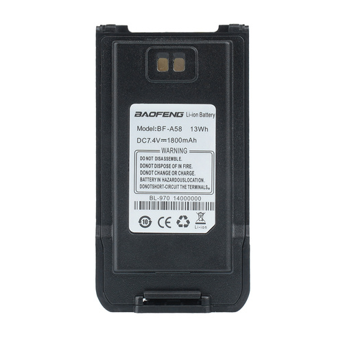 BaoFeng - Акумуляторна батарея для рації BF-A58 - 7.4V - 1800 mAh