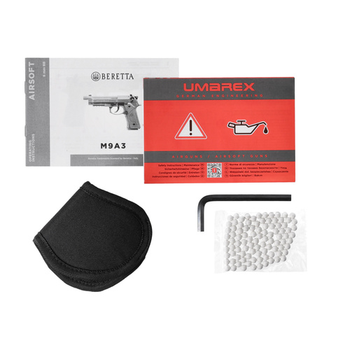 Umarex - ASG репліка Beretta M9 A3 з кобурою - FDE - 6 мм - 2.6357 + 3.1595