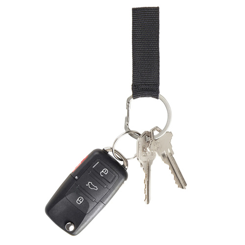 Nite Ize - Брелок для ключів зі шнурком O-Series Keychain - сталевий - сріблястий/чорний - OSK-01-R3