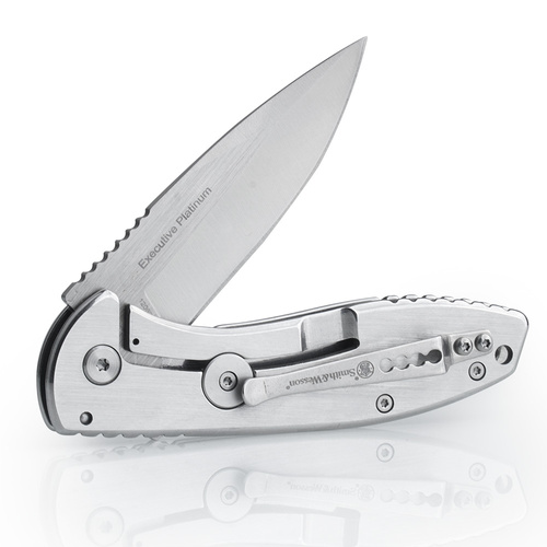 Smith&Wesson - Складаний ніж Executive Platinum - сріблястий - 1208415