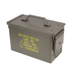 Mil-Tec - Сталева коробка для боєприпасів армії США M2A1 калібру 50 - репліка - 15963200
