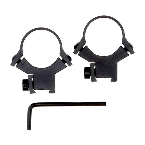 Umarex - Високопотужне двокомпонентне кріплення для прицілу - 25,4 мм / 1'' - Низьке - "ластівчин хвіст" - Алюмінієве - Чорне - 2.1659