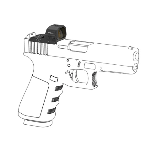 Vector Optics - Відкритий коліматор Frenzy FA 1x16x21 - Glock MOS - Чорний - SCRD-81