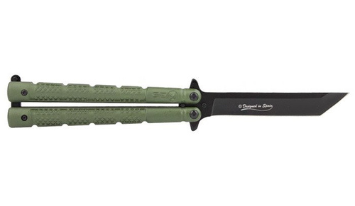 K25 - Ніж-метелик з титановим покриттям з піхвами - 36249