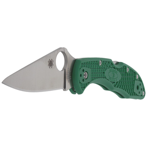 Складаний ніж Spyderco - Delica® 4 FRN Flat Ground Green - C11FPGR