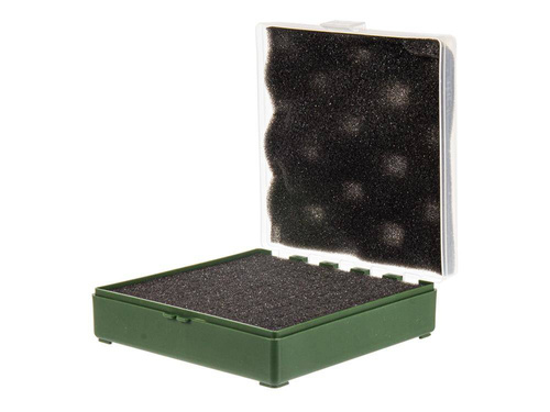 Megaline - Транспортна коробка - 11x11x3,5 см - Зелено-прозора - 607/0002GT