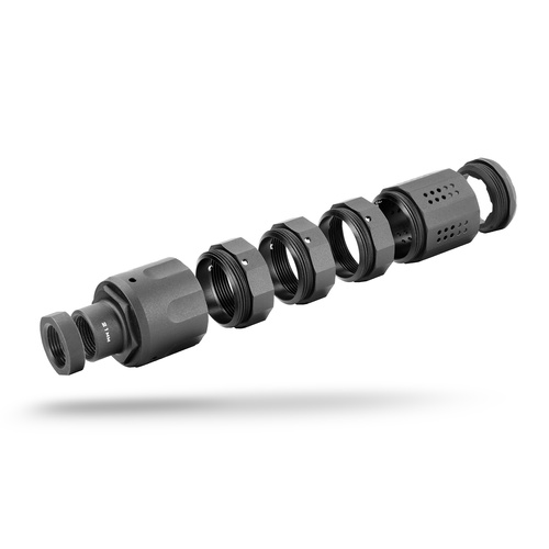 Strike Industries - Компенсатор для пістолета калібру 9 мм - Чорний - SI-PISTOL-LC-BK