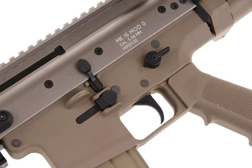 WE - Репліка карабіна AEG SCAR-L MK16 MOD 0 - Tan - WET-01-005926