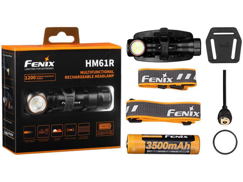 Fenix - Світлодіодний ліхтар / налобний ліхтар з акумулятором 3500mAh - 1200 люмен - HM61R