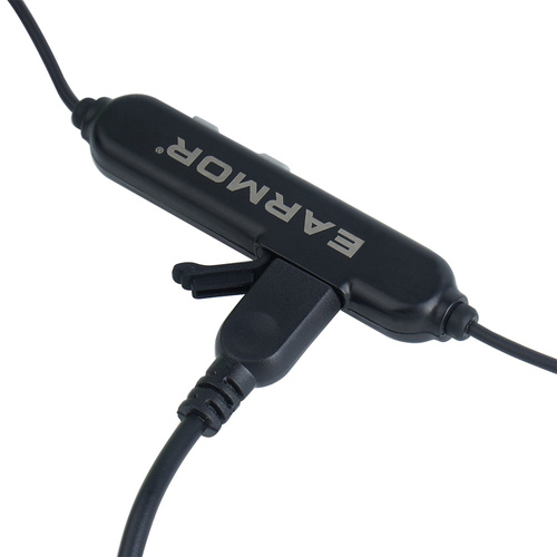 Earmor - Активні засоби захисту слуху M200T - NRR 26 дБ - Bluetooth 5.4 - Чорний - M200T-GY
