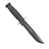 Ka-Bar 1212 - Військовий ніж - Чорний - Зазубрений - Шкіряні піхви